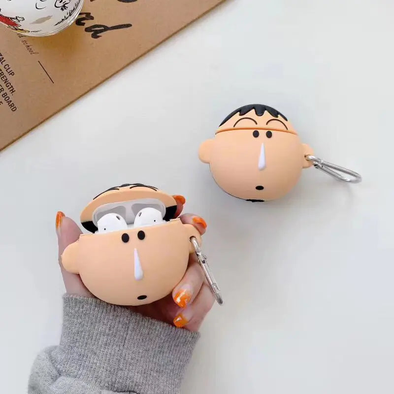 Cute Cartoon Apple AirPods 1/2 Silicone Case