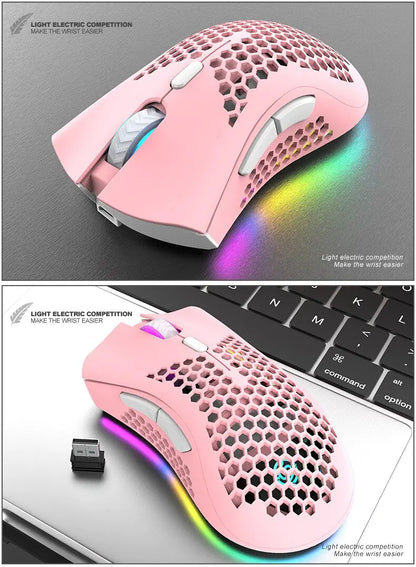 BM600 Rechargeable Wireless RGB Gaming Mouse for PC