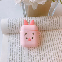 Cute Pig Apple Wireless Bluetooth Earphone Case