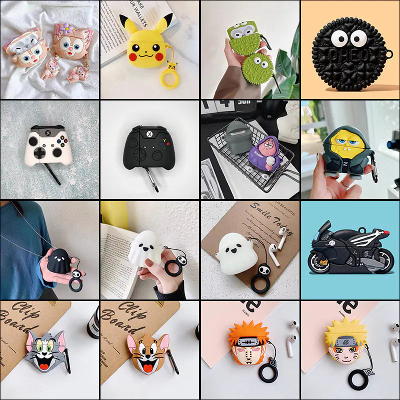 Cute Silicone Protective Case for AirPods 2 & 3