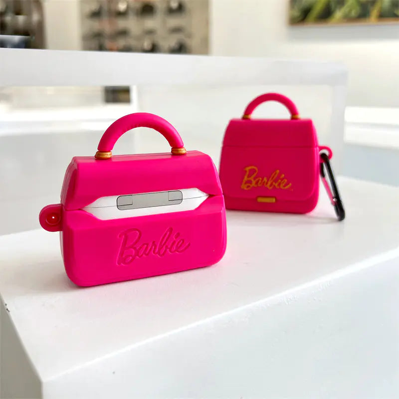 Cute Silicone Case for AirPods Pro 2 (Barbie Style)