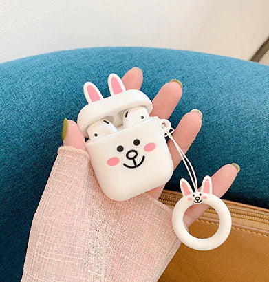 Cute Cartoon Silicone Case for AirPods 2 Wireless Earbuds