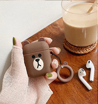 Cute Cartoon Silicone Case for AirPods 2 Wireless Earbuds