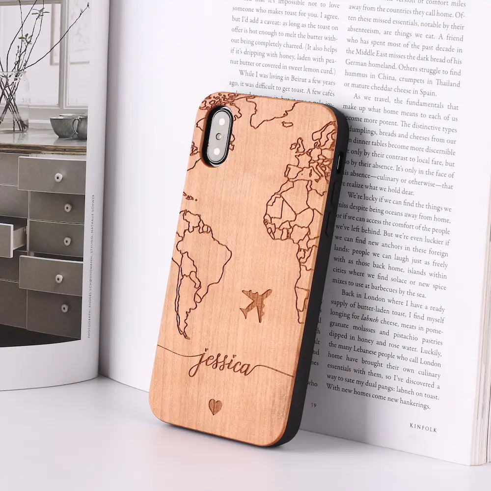 Custom Wooden Phone Case for iPhone 11 Pro/XR/Xs Max
