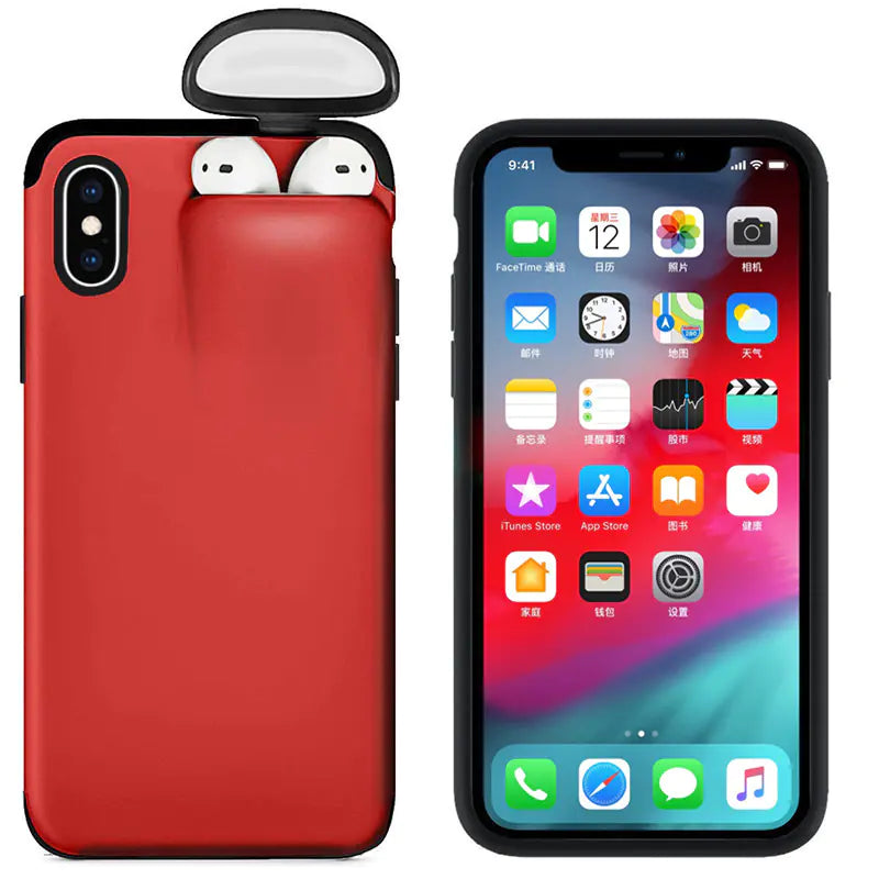Wireless Earphone Storage Case for iPhone 11 Pro/XR/XS Max