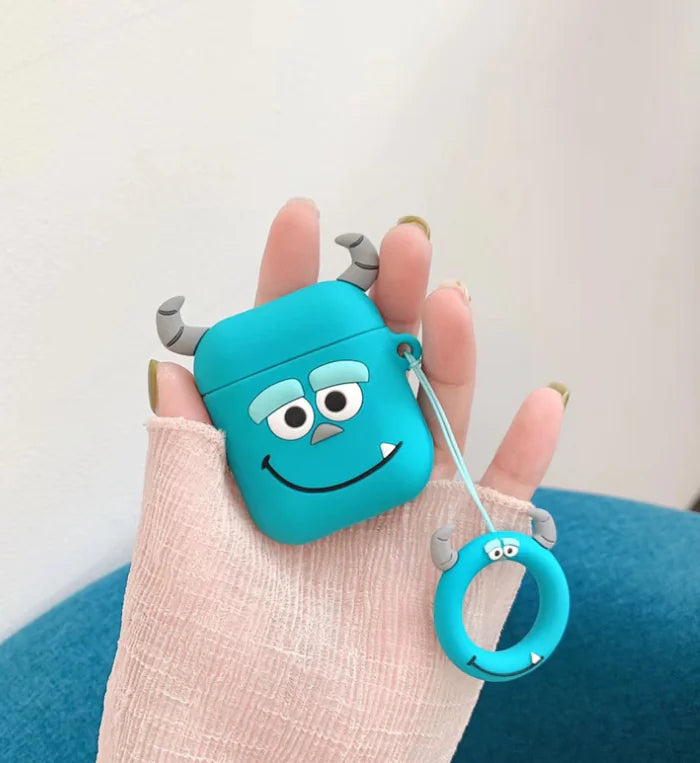 Cute Cartoon Silicone Case for AirPods 2 Wireless Earbuds
