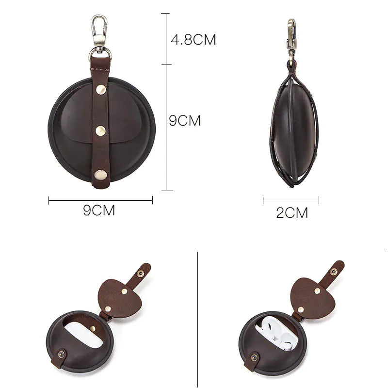 Leather Protective Case for AirPods Pro 2 & 4