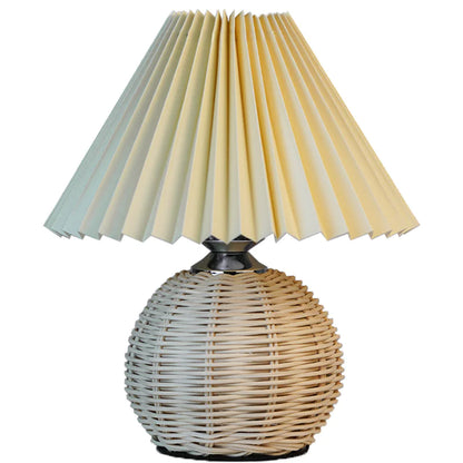 Nordic Pleated Table Lamp for Bedroom with LED Light