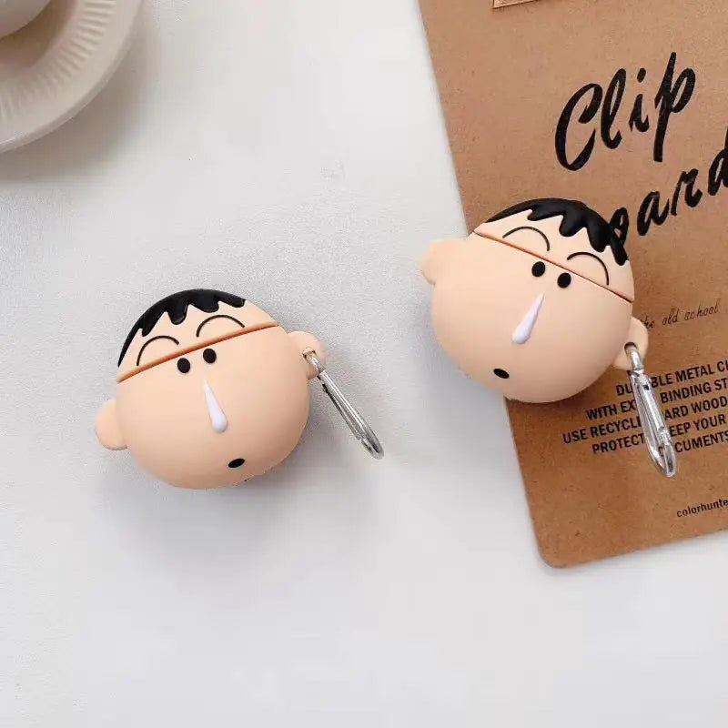 Cute Cartoon Apple AirPods 1/2 Silicone Case