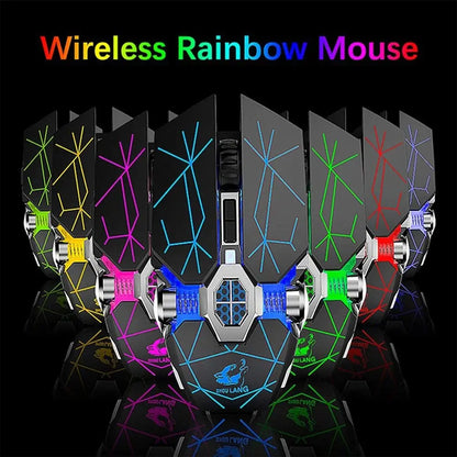 Wireless Rechargeable Gaming Mouse with RGB Lights
