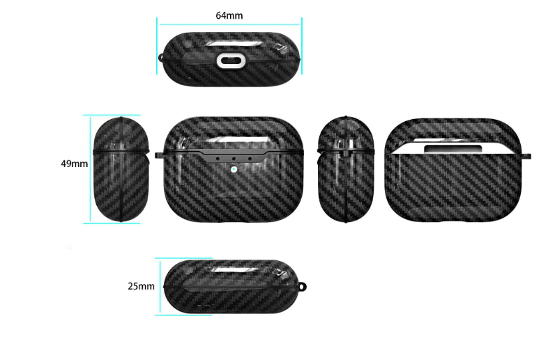 3rd Gen AirPods Pro Case - Carbon Fiber Design
