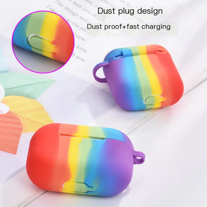 Rainbow Silicone Case for AirPods Pro (1st/2nd Gen)