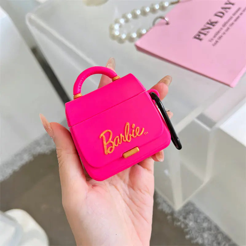 Cute Silicone Case for AirPods Pro 2 (Barbie Style)