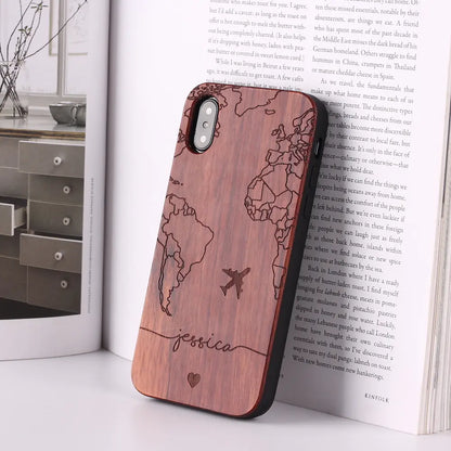 Custom Wooden Phone Case for iPhone 11 Pro/XR/Xs Max