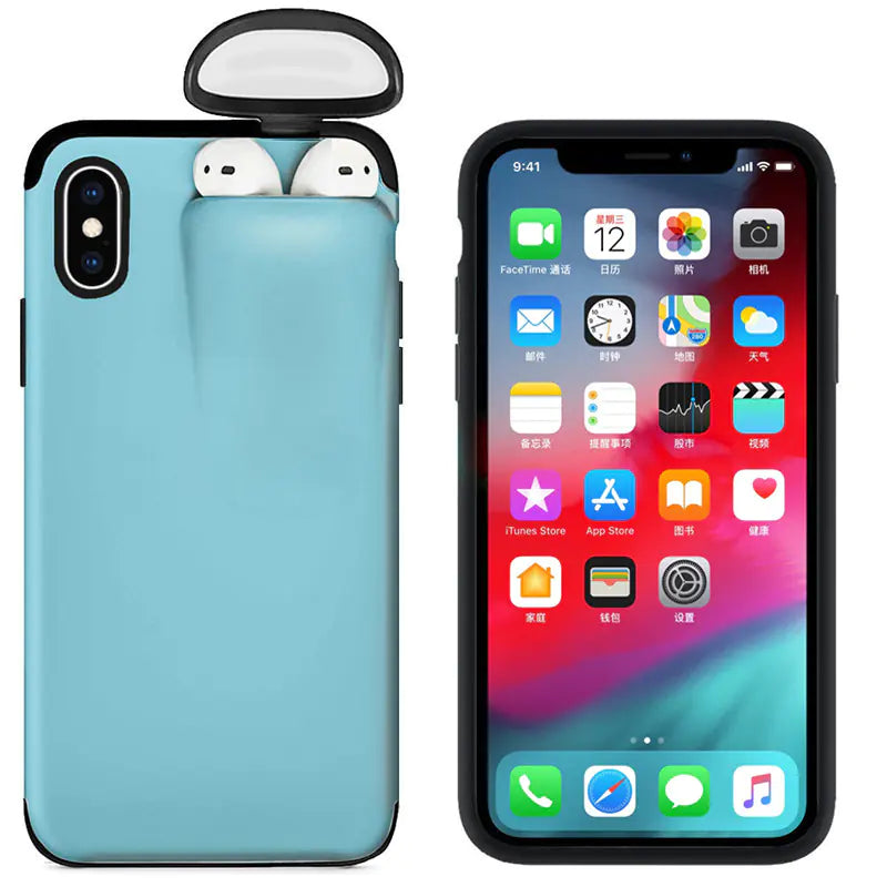 Wireless Earphone Storage Case for iPhone 11 Pro/XR/XS Max