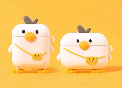 Cute Penguin Silicone AirPods Case for Wireless Earbuds