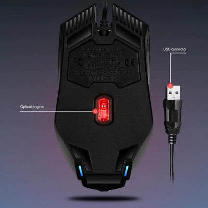 RYRA M5 RGB Wired Gaming Mouse for PC and Laptop