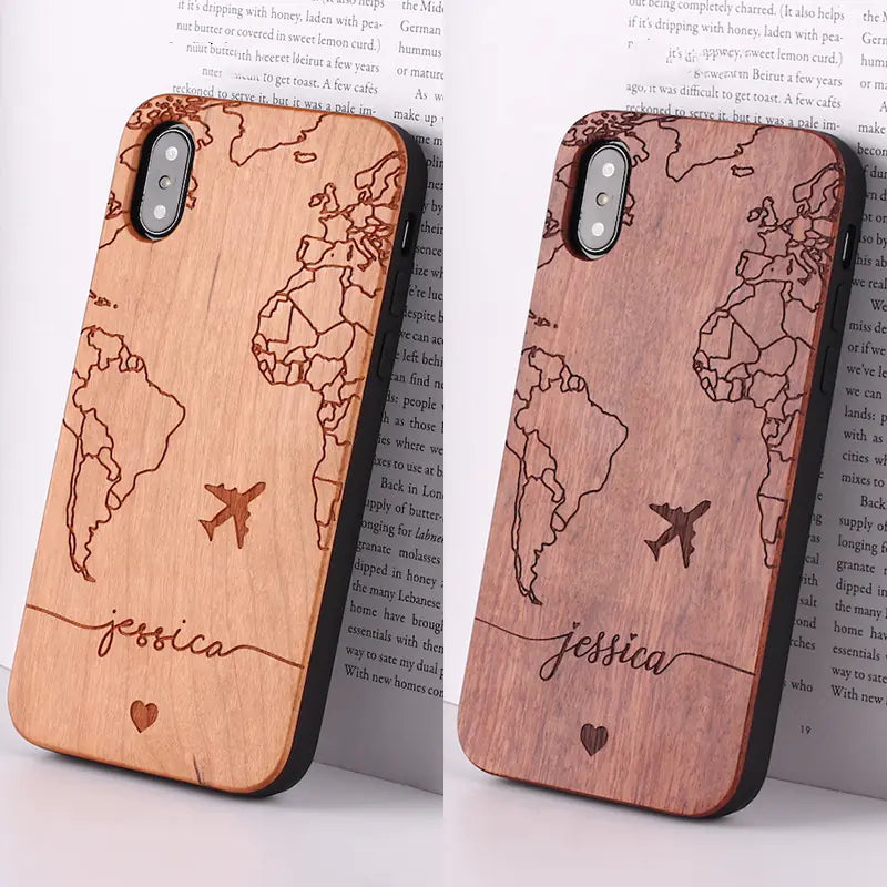 Custom Wooden Phone Case for iPhone 11 Pro/XR/Xs Max