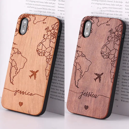 Custom Wooden Phone Case for iPhone 11 Pro/XR/Xs Max