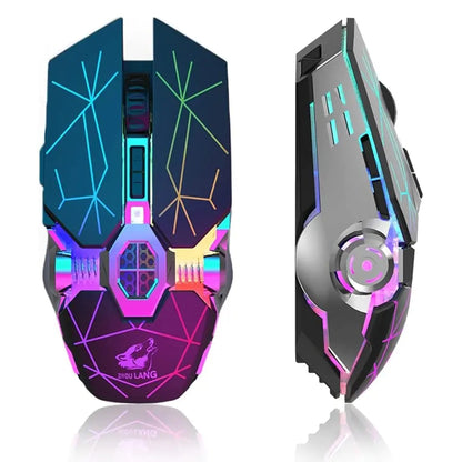 Wireless Rechargeable Gaming Mouse with RGB Lights