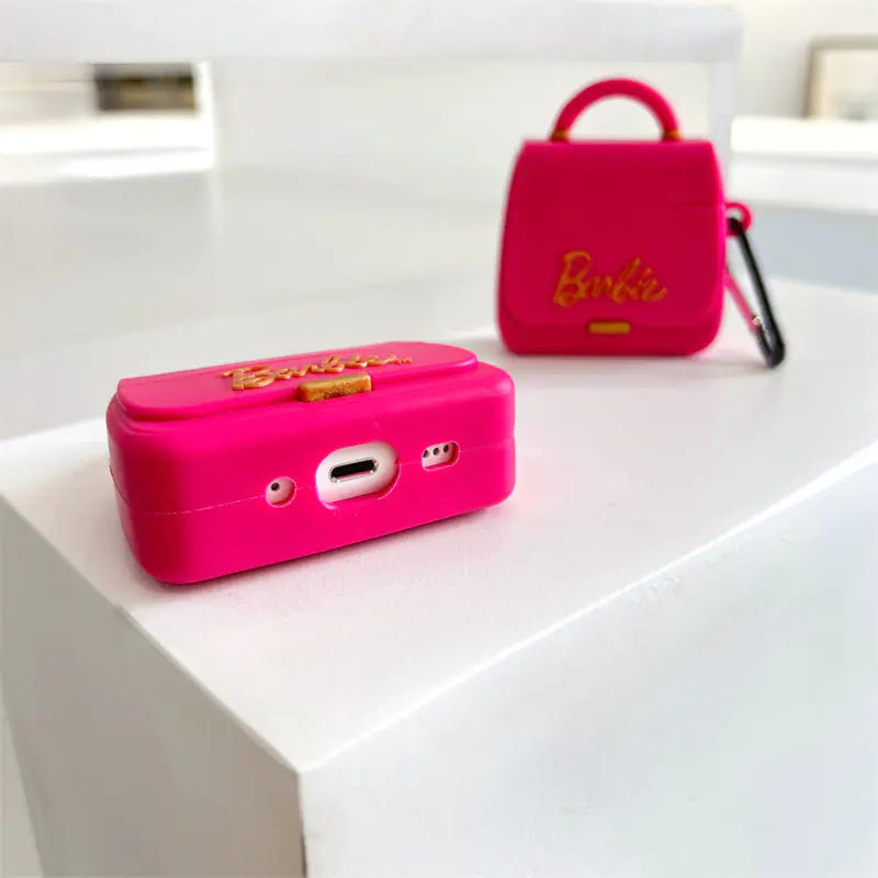 Cute Silicone Case for AirPods Pro 2 (Barbie Style)